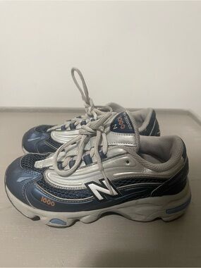 New Balance Kids Navy and Silver 1000 Sneakers